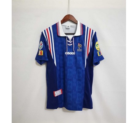 France 1996 EuroCup Home Blue Soccer Jersey